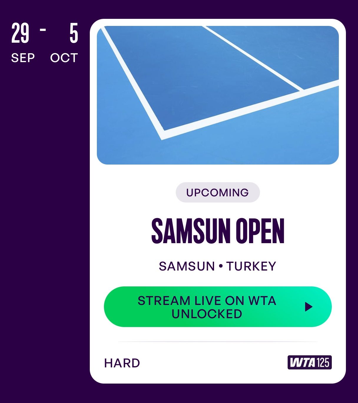Samsun International WTA 125 Tournament