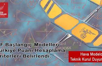F.F. Başlangıç Salon Modelleri Türkiye Puanı Hesaplama Kriterleri Belirlendi